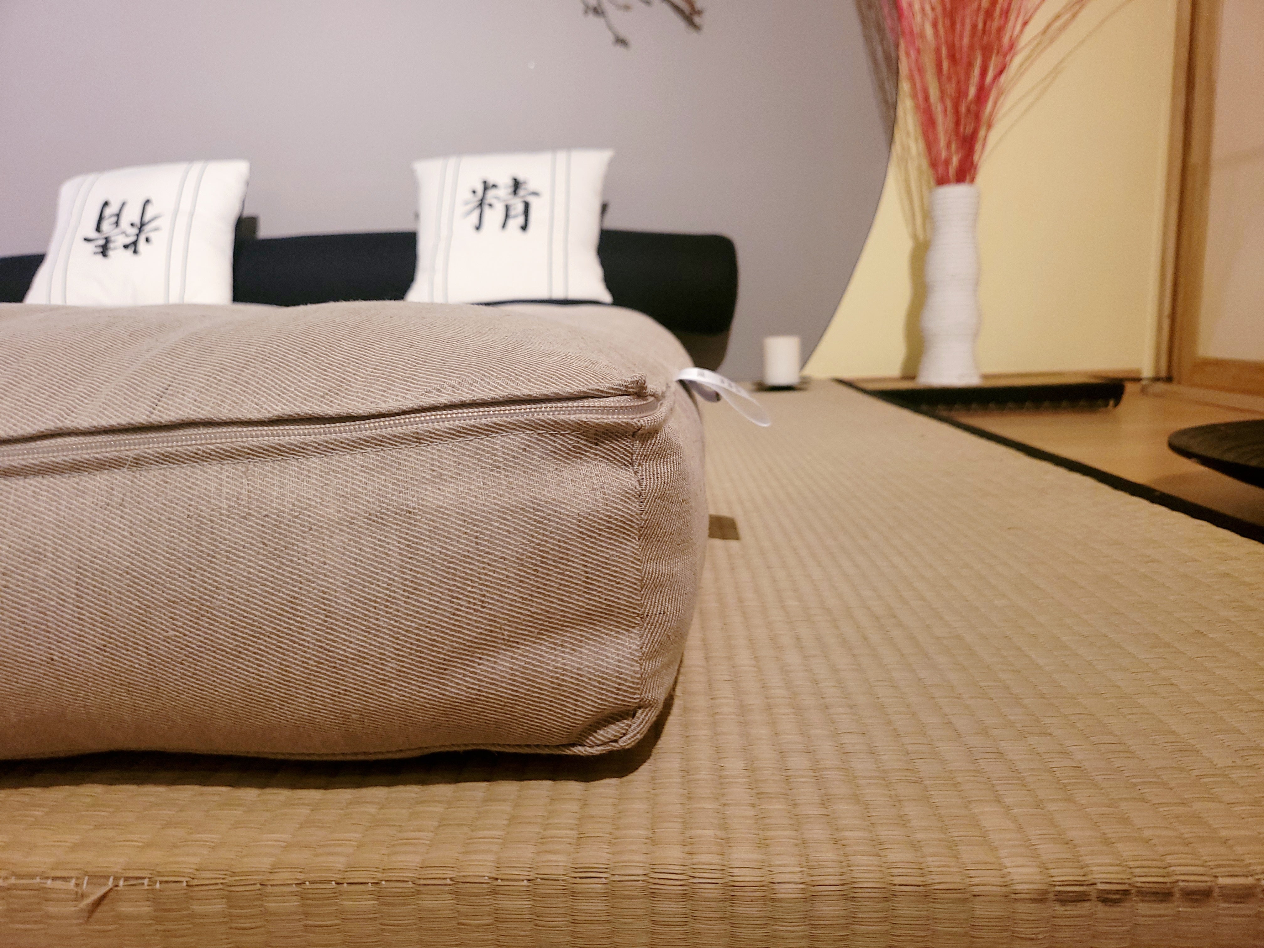 Tatami + Futon-Set Baumwolle – Leinen – Kokosfaser