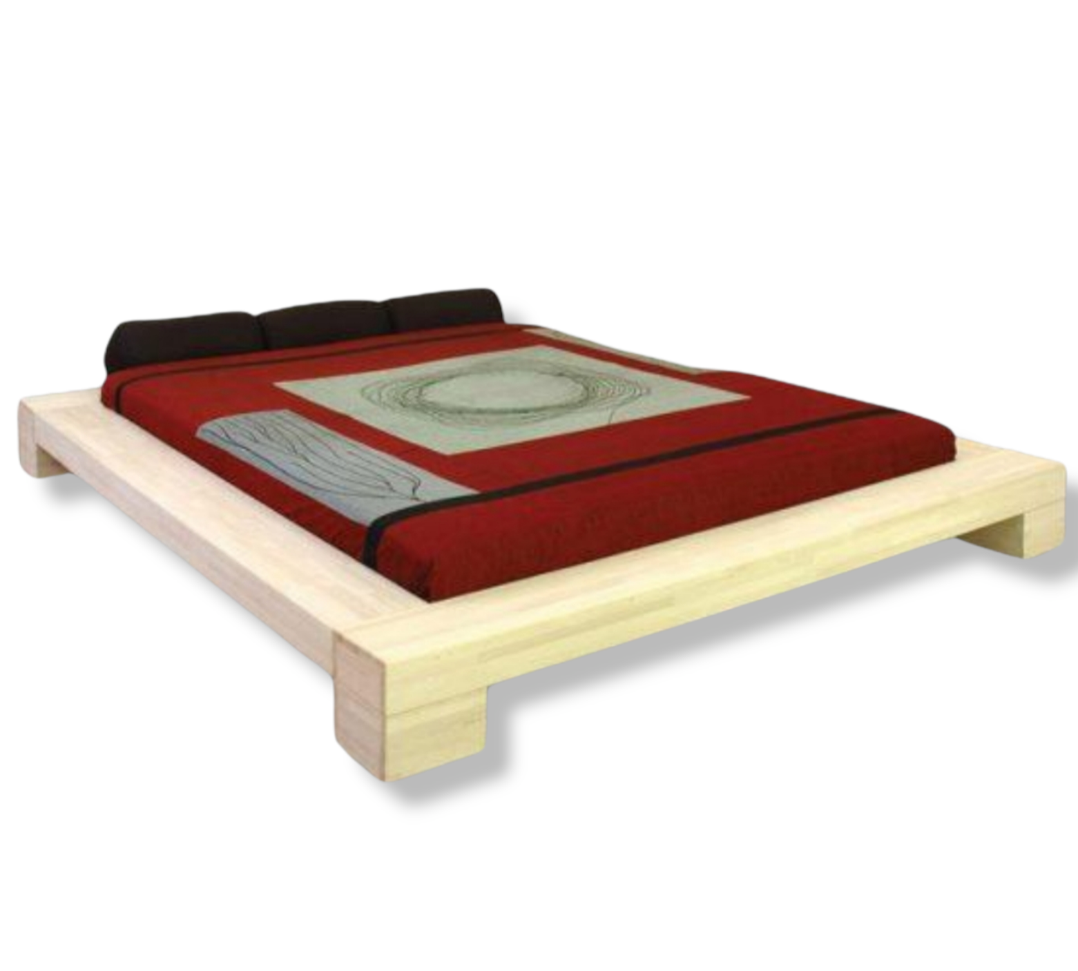 Double bed / tatami / contemporary / wood - ISOLA - Cinius